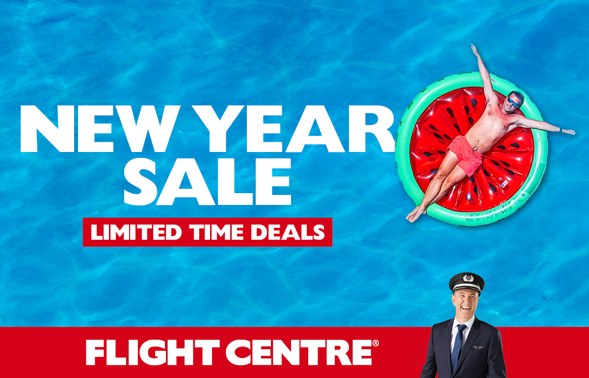 FLIGHT CENTRE NEW YEAR SALE