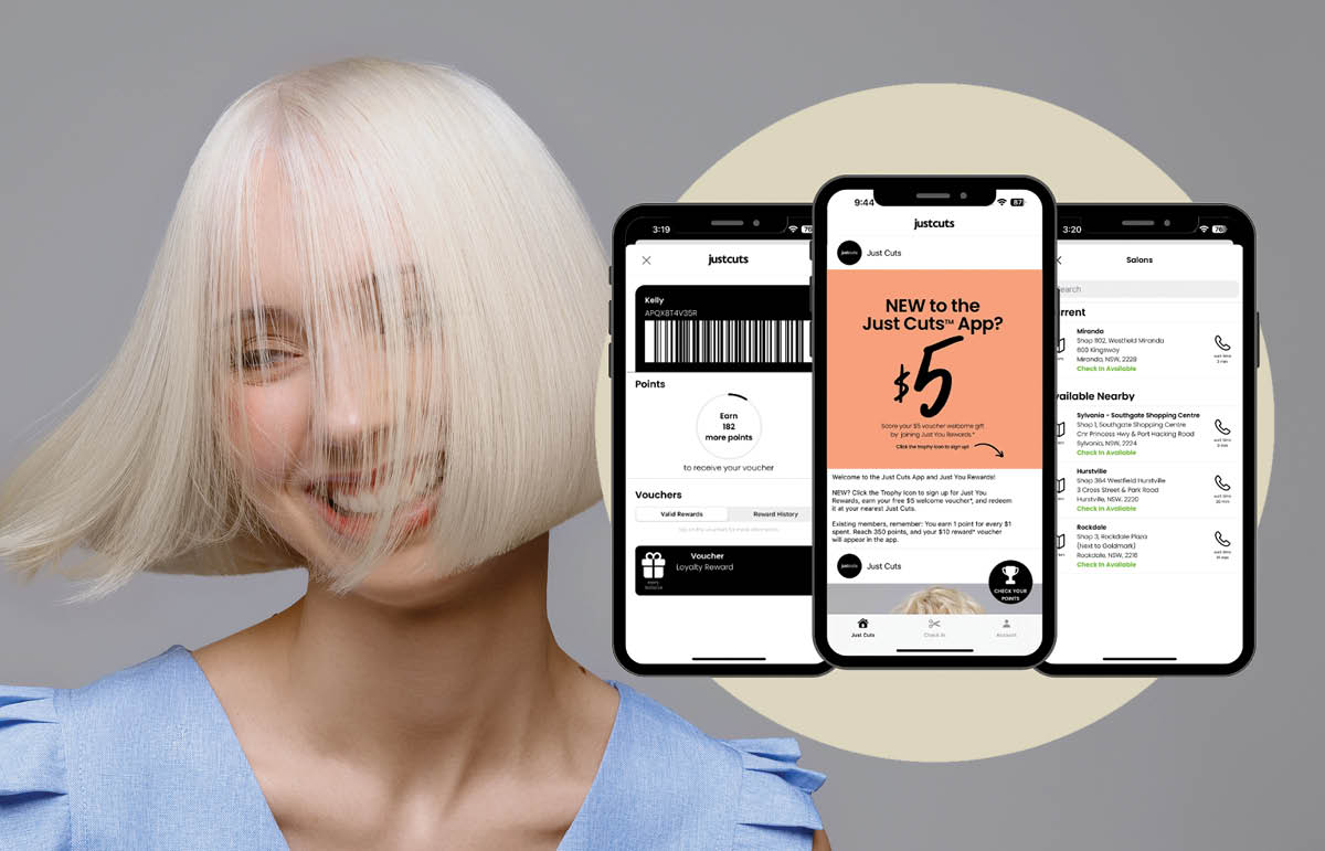 Receive a $5 off voucher when you download the new Just Cuts app!